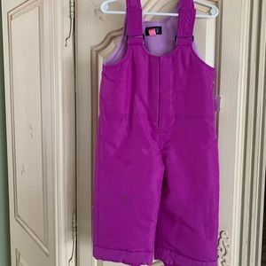 Baby Girl Bib-Front Snow Pants 18-24M